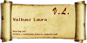 Valkusz Laura névjegykártya